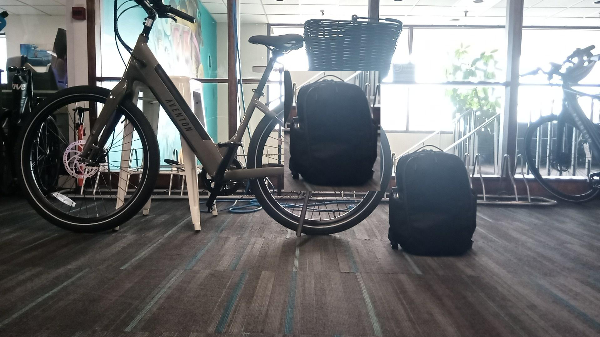 Side profile showing desired backpack placement