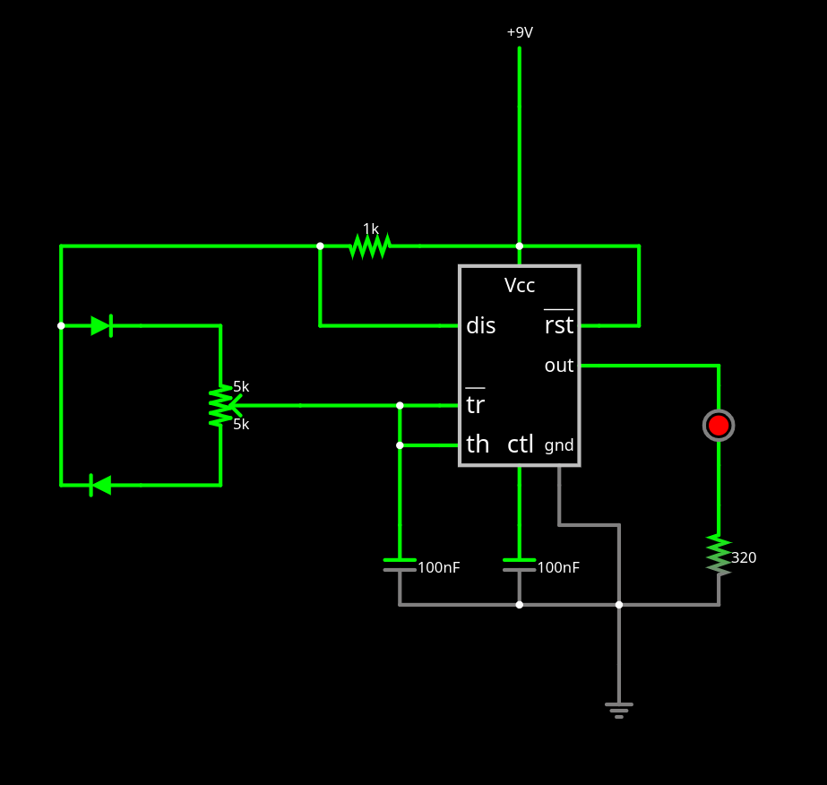 Falstad circuit simulation