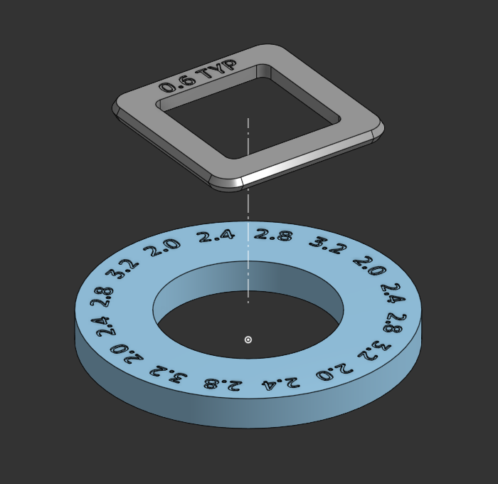 Companion square test piece